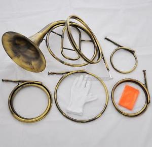TOP Antique Brass 5 Key French Horn A/D/E/F/G Tone Natural horn With Case