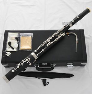 High Grade new Bakelite Bassoon Cupronickel bocals Eb Silver key Hard Case