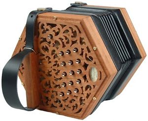 NEW Concertina Connection Clover Anglo Concertina Wood C G M 30 Button Wakker