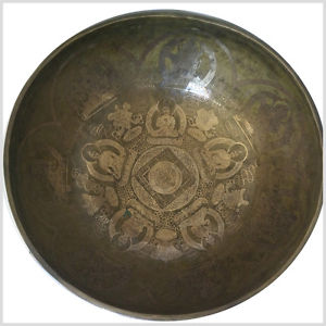 Sehr feine Therapie Klangschale aus Nepal 4,1 KG Buddha Tara SolarPlexus Massage