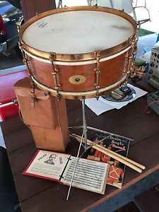 1926 Super Ludwig Gold Snare Drum Golden Gut Snares