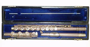 Antique 1970'S Solid Silver ? Gemeinhardt 3SS open hole  flute