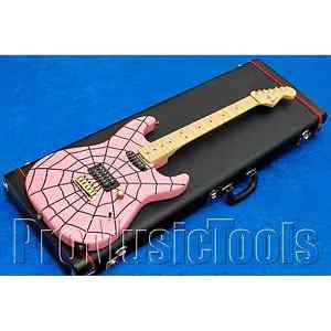 Charvel USA Custom Shop Grover Jackson Legacy Strat - Pink Spider Web *LIKE NEW*