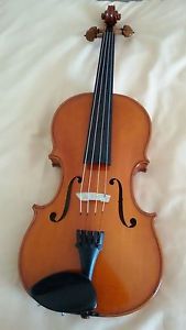 4/4 Geige Violine von Geigenbaumeister Clas Reimers mit Bogen und Geigenetui