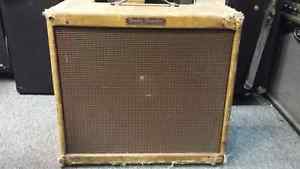 Vintage 1956 Fender Tremolux Tweed Amp Amp 5E9 FH Stamp Fullerton CA SN 00927
