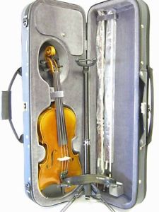 YAMAHA V7SG 4/4 ACOUSTIC VIOLIN+2 BOWS/CASE/STAND PLAYED ONCE!