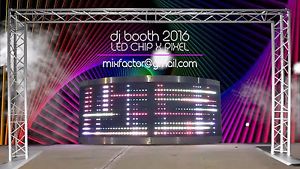 FREE SHIPPING USA / WATCH VIDEO / DJ BOOTH LED PIXEL ANIMATED FULL PROGRAMABLE