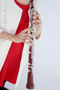 Roffee Woodwind Silver Plated Professional Level Semi Automatic Rosewood Oboe