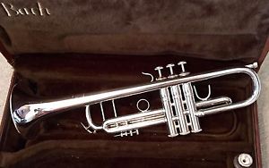 1985 LOW Hours Bach Stradivarius Model 37 Silver Bb Trumpet WOW!