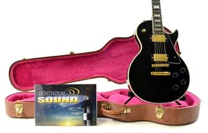 1990 Gibson Les Paul Custom Electric Guitar - Ebony w/ OHSC