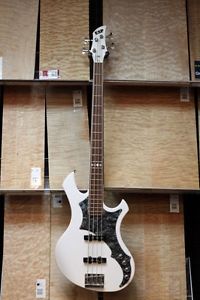 ESP RF-00SL GazettE REITA Model Snow White Used Electric Bass Guitar Deal Japan