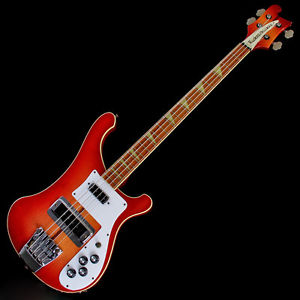 Free Shipping Used Rickenbacker 4001 '77 Fireglo Electric Bass