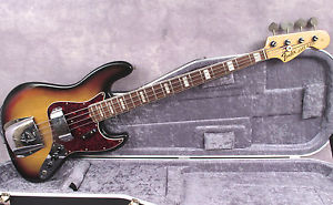 1973 FENDER JAZZ BASS - SUNBURST - ROSEWOOD FINGERBOARD - ANDY BAXTER BASS