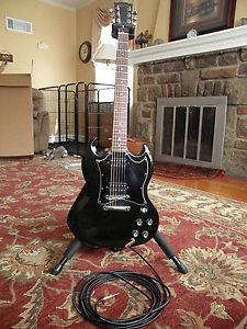 Gibson SG Special Black Electric Guitar w/case & extra's