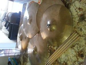 vintage zildjian cymbals lot grouping ludwig stands and lots of extras