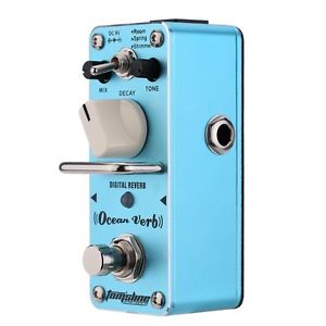 10X(AROMA AOV-3 Ocean Verb Digital Reverb Electric Guitar Effect Pedal Mini S)PA