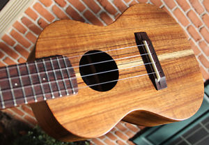 Covered Bridge Solid Acacia / Koa Satin Concert Ukulele Hand Made in Oregon