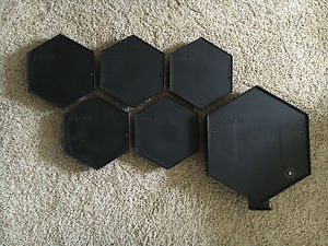 6 SIMMONS ELECTRONIC TRIGGER PADS SET - HEXAGONAL
