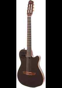 Godin ACS-SA Nylon String Cedar Top Acoustic-Electric Guitar  Black Pearl