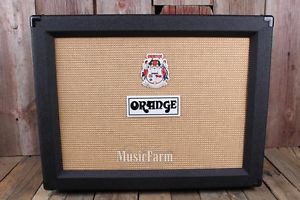 Orange PPC212 Black Open Back Speaker Cabinet 120 Watt 2 x 12 Celestion Vintage
