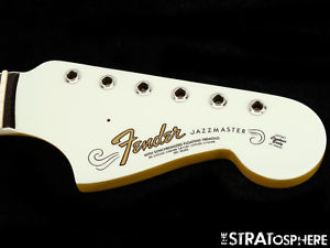*NEW Fender Vintage 65 RI USA Jazzmaster NECK Rosewood Bound Olympic White #211