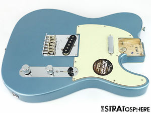 LOADED American Standard Fender Tele BODY Twisted Telecaster Ice Blue Metallic