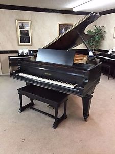 Chickering 9 Foot Concert Grand Piano & Bench Ebony Satin Finish $16000.00