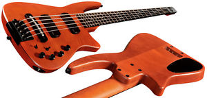 NEW NS Design CR5 RADIUS Bass Guitar Satin Amber **NS DESIGNS CASE INCLUDED**