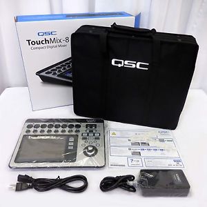 QSC TouchMix 8 Compact Digital Mixer Touch Mix 8 Channel Mixing Console MINT CND