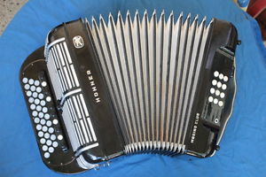 Hohner Morino Club Diatonic Accordion C-F, 5 reed, Serie # 90, y.1950s Collector