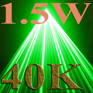 -- 40Kpps -- 1500mW Professional Green Laser Light Show 40K High Speed Scanner