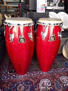 Meinl Original 1st Marathon Series Germany Rare Vintage Oak Conga Quinto Drums !
