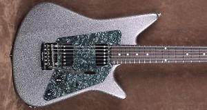Ernie Ball Music Man EBMM Albert Lee HH Trem Silver Sparkle Guitar - Last One!