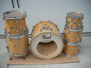 1980's Pearl MLX All Maple Drum set 22 10 12 13 14 16 original Heads