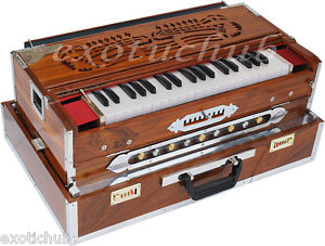 HARMONIUM~9 SCALE CHANGER~TEAK WOOD~3¾ OCTAVE~BHAJAN~KIRTAN~YOGA~MANTRA~CHANT~DJ