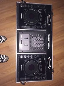 Rane ttm 57 sl Dj Mixer +2 Pioner CDJ - 1000MK3 With A Odyssey Case