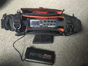 Zoom F8 Field Recorder With External Power Hookup & Stingray Mixer Bag By K-Tek