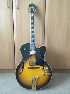 Washburn J6-S hollowbody guitar w/ Gibson Classic 57 pick up