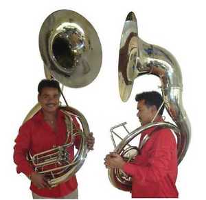 Jumbo 63 cm Cloche Soubassophone Sousaphone en SiB, en plein laiton.