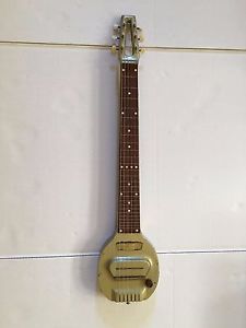 supro lap steel guitar with case and matching amp