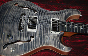 2016 Paul Reed Smith PRS Hollowbody II 10-Top Killer Curly Maple Charcoal Finish