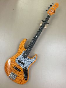 ESP Amaze Custom Order Trans Amber Jazz Bass type Used Electric Bass Guitar JP