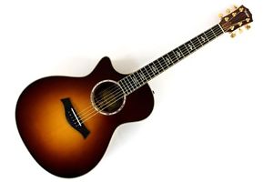 2010 Taylor 812CE Lefty Sunburst Acoustic Electric Guitar & Case MINT Left Hand