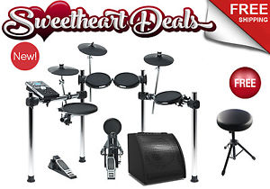 NEW Alesis Forge Kit Electronic Drum Set Monitor adv module FREE Throne Shipping