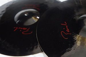Paiste Signature Heavy Hi Hats 14" custom color sound black with red logos