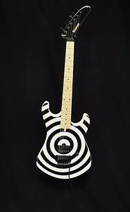 Kramer '84 Baretta Reissue Electric Guitar Black Bullseye & Floyd Rose Tremolo