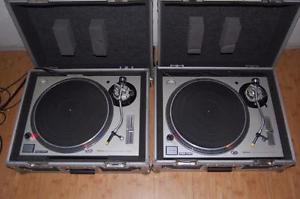 Pair Technics sl 1200 M3D's VINYL turntables with cases L@@@K!!!