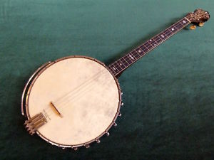 1920's BACON&DAY Tenor Banjo Free Shipping W/HC Vintage 4-strings