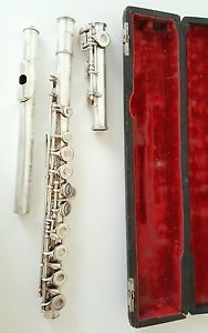 Vintage Haynes-Schwelm Flute model 6489 Flat-Pitch, coin silver c.1921