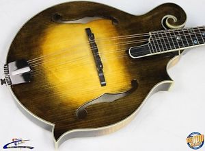 Eastman MD815-V F-Style Acoustic Mandolin w/Case MD815V Solid Woods FLAME! 32499